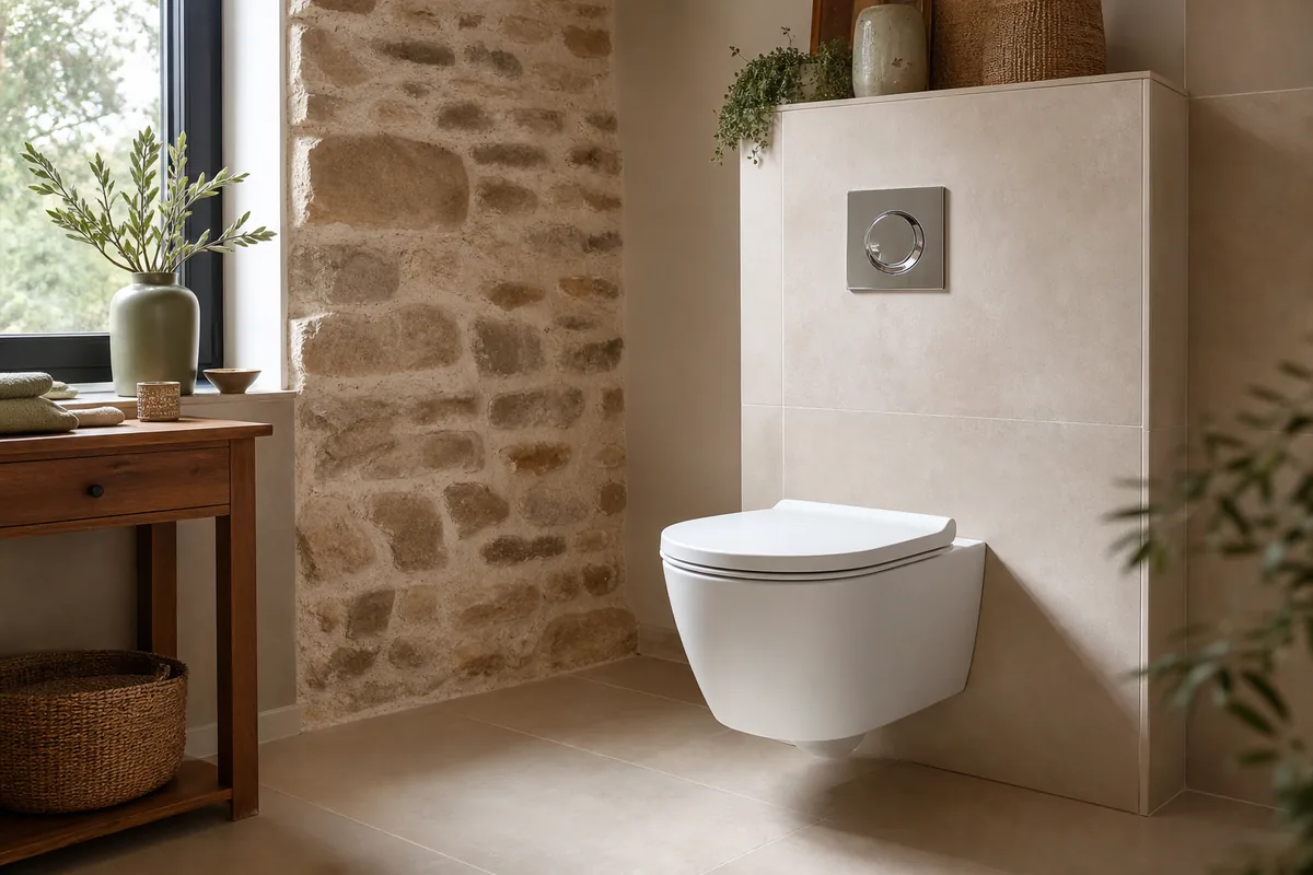 Installation WC suspendu et bâti-support : guide Aveyron